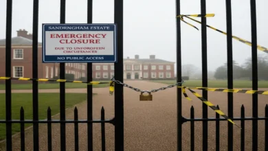 sandringham estate emergency closure
