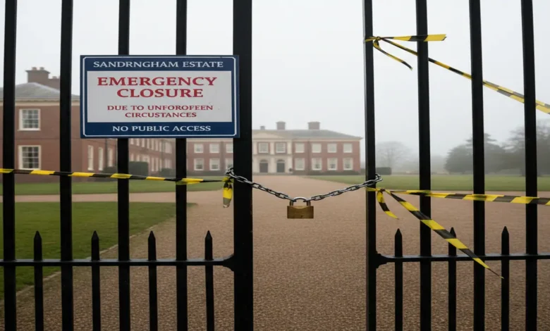 sandringham estate emergency closure