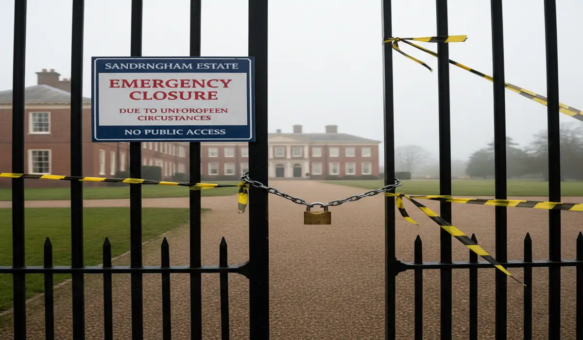 sandringham estate emergency closure