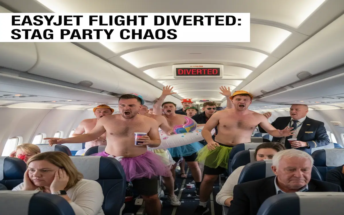 easyjet flight diverted stag party chaos